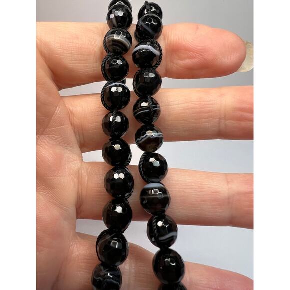 NEW Botswana agate necklace with sterling silver clasp - Picture 16 of 16